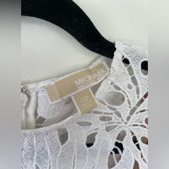 White Michael Kors Eyelet Dress - Picture 3 of 3